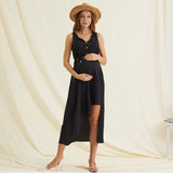 Rarove New Arrivalsassy Dotted Sleeveless Maternity Dress