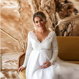 Rarove Sexy Lace Maternity Dresses For Baby Showers Photo Shoot Long Fancy Pregnancy Maxi Gown Elegence Pregnant Women Photography Prop