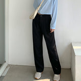 RAROVE Women Spring Summer Wide Leg Pants Elegant Office Lady Casual Female Trousers Length 156-166Cm
