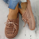 Women's Sandals 2022 Summer Handmade Ladies Shoes Leather Breathable Sandals Women Flats Retro Style Cusomized Support Slipper