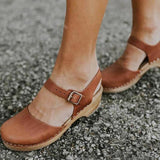 Rarove Women Platform Sandals Summer Fashion Woman Shoes Wedge Sandals Closed Toe Studded Booties Zapatos De Mujer Sandalias Mid Heels