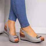 Rarove Woman Sandals Retro Wedges Summer Wedge Sandals Female Casual Sewing Women Shoes Comfortable Ladies Sandalias Plus Size