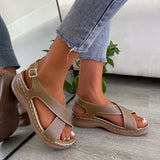 Rarove New Women Sandals Breathable Comfort Shopping Ladies Walking Shoes Wedge Heels Summer Platform Sandal Shoes Mujer Plus Size 43