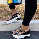 Rarove New INS Hot brand wave wedges sandals comfortable summer platform sandals women high heels casual shoes woman