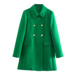 Rarove Winter Jacket Coat Parkas Coat New Fashion Slim Lapel Long Sleeve Green Winter Women Jacket Casual Street Warm Parkas
