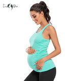 Maternity Tank Tops Seamless Racerback Pregnancy Activewear Yoga Tops Pregnancy Clothes Womens Clothing Sleeveless Vest