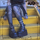 RAROVE Halloween Plus Size 43 On Sale Girls For Dropship 2022 High Heels Punk Buckles Black Gothic Style Summer Boot Platform Sandals Shoes Women