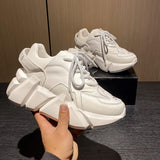 Rarove Back to school Plus Size Chunky Sneakers Women Casual Shoes Fashion Breathable Ladies Trainers Men Platform Sneakers Women Shoes Basket Femme