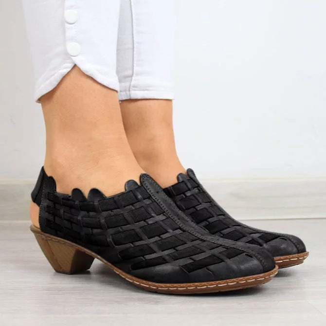 Rarove New Women Sandals Summer Fashion Stitching Ladies Heel Shoes Female Casual Sandalias Mujer Size 34-43