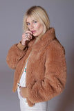 Rarove Autumn Winter Fashion Women Faux Fur Fluffy Coat Female Zipper Furry Coats Short Jackets Ladies Thick Warm Outerwear