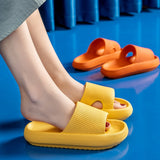 Rarove Home Slippers Summers Thick Platform Womens 2022 Sandals Indoor Bathroom Anti-Slip Slides Ladies Men's Shoes Mules
