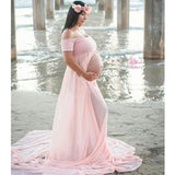 Rarove Maternity Dress Photography Props Chiffon Pregnancy Dress For Photo Shoot Maxi Gown Dresses Maternity Clothes For Pregnant Women