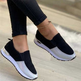 Rarove Ladies Vulcanize Shoes Sneakers Women Shoes Ladies Slip-On Solid Color Sneakers For Female Sport Mesh Casual Shoes For Women