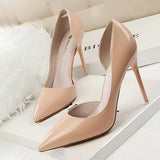 Rarove Graduation Prom BIGTREE Shoes Patent Leather Heels Fashion Woman Pumps Stiletto Women Shoes Sexy Party Shoes Women High Heels 12 Colour