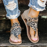 Rarove Women Summer Sandals Flowers Print Zipper Sandals Flat Open Toe Outdoor Breathable Beach Shoes Ladies Ankle Strap Sandalias