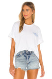 Rarove Spring Summer Girls Loose White Cotton T-Shirt Cartoon Letter Printing Casual O-Neck Simple Tees