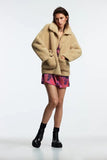 Rarove Winter Thicken Warm Jacket Coat Women Casual Fashion Lamb Faux Fur Overcoat Fluffy Cozy Loose Outerwear Female
