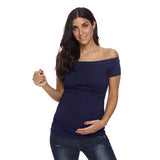 Ropa Mujr Maternity Top Pregnancy T-shirts Tees Women's Ruched Side-Shirred Pregnant Top Striped Floral Short Sleeve Shirt