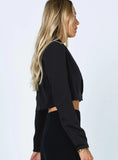 Rarove Crop Blazer Women Long Sleeves Cross Strapped Backless Fashion Design Casual Chic Lady Woman Blazer