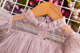 Rarove Girls Princess Mesh Layers Cake Dresses For Kids Sequin Elegant Party Tutu Prom Wedding Vestidos Summer Children Ruffles Clothes