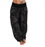 Rarove Back to School 2022 Women Ladies Fashion Casual Indian Style Pants Floral Baggy Loose Comfy Long High Waist Harem Pants New Trousers