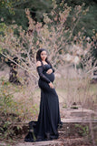 Rarove Pregnancy Dress for Photo Shoot Maternity Photography Props Lace Maxi Gown Dress Plus Size Pregnant Women Clothes