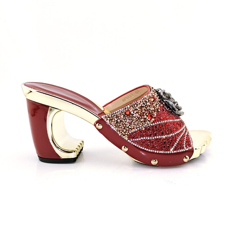 Rarove New Arrival Fashionable Italian Shoes and Bag Sets Silver Color Women's Wedding Special Appliques for African Lady Sandals