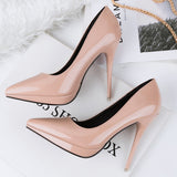 RAROVE Spring Outfits 2024 Trends Fashion Classy Women 11.5cm High Heels Pumps Lady Sexy Pointed Toe Tacones Heels Prom Pumps Female Escarpins Footwear Nude Platform Shoes Prom Party Shoes