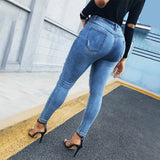 Rarove Back to School Women Fashion Casual Slinky Jeans Long Pants Beaded Pocket Design Women Trousers Rippeddesign Denim Pants Fashion Casual  Jeans
