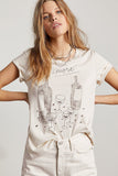 Rarove New Women Stylish Print T Shirt Short Sleeve O Neck Tees Ladies Summer Streetwear Chic Tops