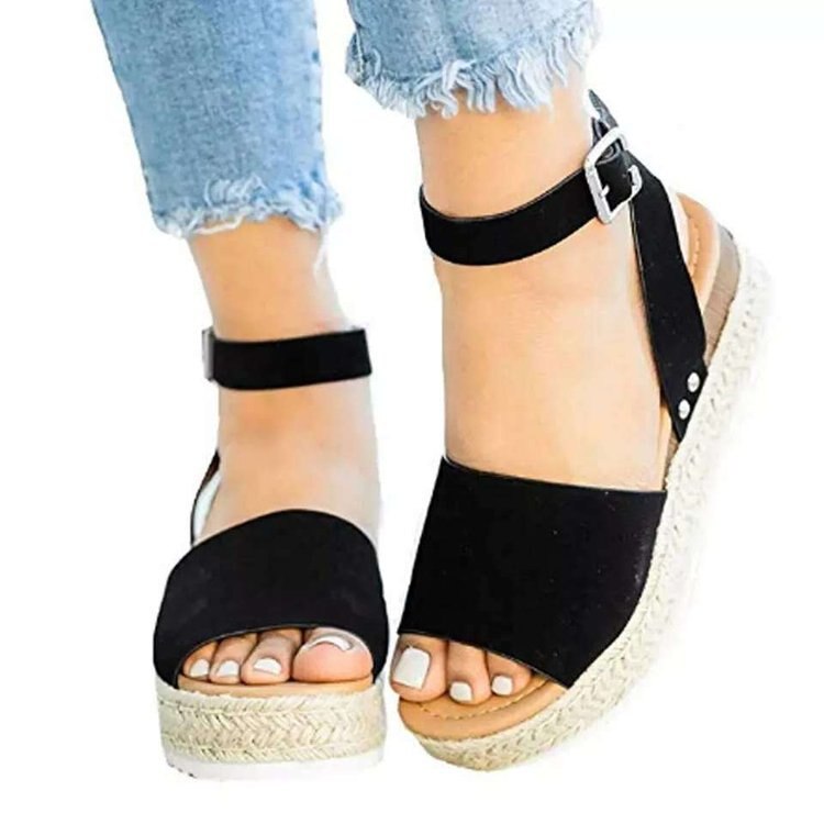 Rarove Wedges Shoes For Women High Heels Sandals Summer Shoes New Flip
