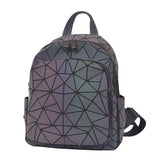 Rarove Back to school supplies Luxury Backpack Women Bags Designer Geometric Luminous Backpacks For Women School Bags For Girls Rucksack Shoulder Backpack