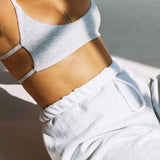 Rarove Knitted Solid Women Strap Crop Top Camis Backless Sexy Streetwear Party Club 2023 Summer Cute Festival Sporty