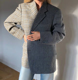Rarove Autumn Winter Women Blazer Thick Vintage Plaid Long Wool Coat Casual Oversize Shirt Jacket Loose Warm Outwear Overcoats Female