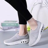 Rarove Women Sneakers Outdoor Breathable Flying Sport Running Shoes Female Slim Fitness Damping High Heels Shoes Big Size 35