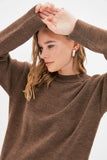 Rarove Upright Collar Knitwear Sweater