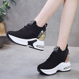 Rarove Brand Women Sneakers Platform Chunky Sneakers Female White Casual Shoes women Designer Trainers Comfort Thick Sole Sneakers