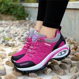 Rarove Women Sneakers Air Cushion Breathable Summer Sneakers Female Casual Shoes Woman Lace-Up Outdoor Tenis Feminino
