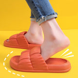 Rarove Back to school Women's Soft Sole Cloud Slippers Summer Beach Thick Platform Slipper Sandals Women Korean Eva Slippers For Home Flip Flops Woman