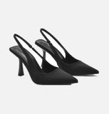 Plus Size African Party Shoe Set Sexy Heels Shallow Pointed Pumps Sandals Ladies Slip on Crossdressers Zapatos Para Mujer Shoes