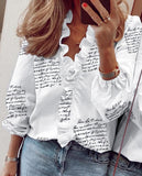 RAROVE Women Blouses Shirt Elegant Long Sleeve Ruffles V Neck Blouse Tops Casual Pullover Loose Solid Ladies Tunic Blouses Shirt