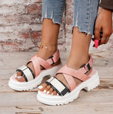 Rarove 2022 New Platform Sandals For Women Summer Hook Loop Outdoor Non-Slip Sports Sandalias Mujer Mix Color Thick Bottom Beach Sandal
