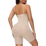 Rarove Pregnant Tummy Control Shapewear Seamless Bodysuit Butt Lifter Full Body Shaper Open Bust Mid Thigh Body Shaper Shorts