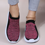 Rarove Mixed Color Knitting Sneakers For Women Autumn 2022 Casual Slip On Sock Shoes Woman Mesh Breathable Ladies Running Shoes Size 43
