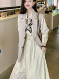 RAROVE 2023 Summer New Women One Piece Fashion Elegant Long Sleeve Casual Midi Shirt Dresses Female Spring Clothes Vestdios
