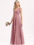 Rarove Elegant V-Neck Chiffon Evening Dress 2023 Bridesmaid Gown Prom Cocktail Long Party Dresses Vestido Robe for Women