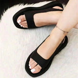 Rarove 2023 Summer High Quality New Women's Shoes Casual Flat Sandals Outdoor Open Toe Sandals Fashion Beach Thick Sole Sandals Large