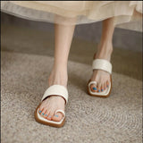 Rarove New Women Slippers Flat Sole Casual Soft Big Toe Foot Sandal Women Shoes Fashion Elegant High Quality Simplicity Ladies Shoes