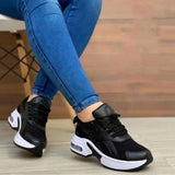 Rarove Women's Wedge Sneakers Thick Sole Casual Shoes Breathable Comfort Outdoor Running Shoes Ladies Vulcanized Shoes Zapatillas Mujer