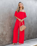 Rarove Spring And Summer 2023 Women's Casual Style One-Shoulder Wide Leg Pants Fashion Temperament Revealing One-Piece Pants Women